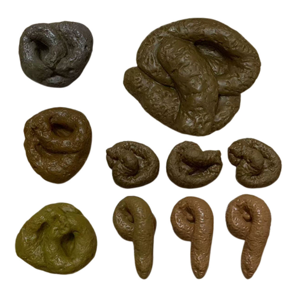 Fake Poop Gag Gift - 10 unidades de caca falsa realista,