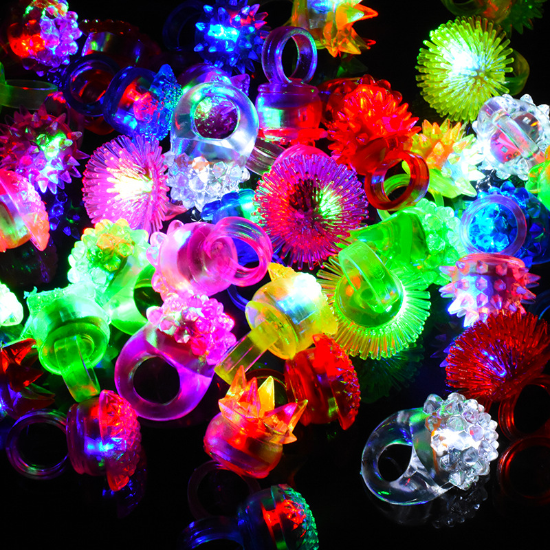 10 Uds. Anillos luminosos LED, - Glow In The Dark Party Glasses reseña y precio
