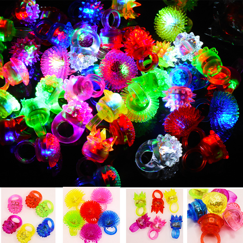 10 Uds. Anillos luminosos LED, - Glow In The Dark Party Glasses reseña y precio