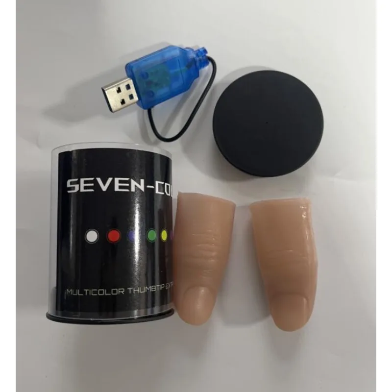 Luz LED superligera de siete c - Thumb Tip Magic Trick Set reseña y precio