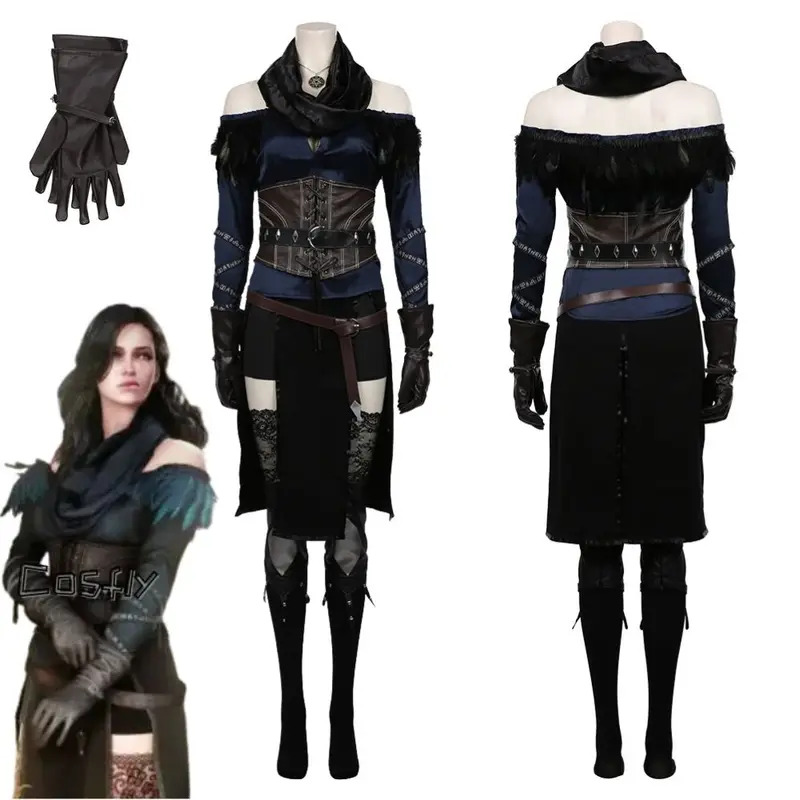 Yennefer-Disfraz de fantasía p - Medieval Renaissance Dress Women reseña y precio