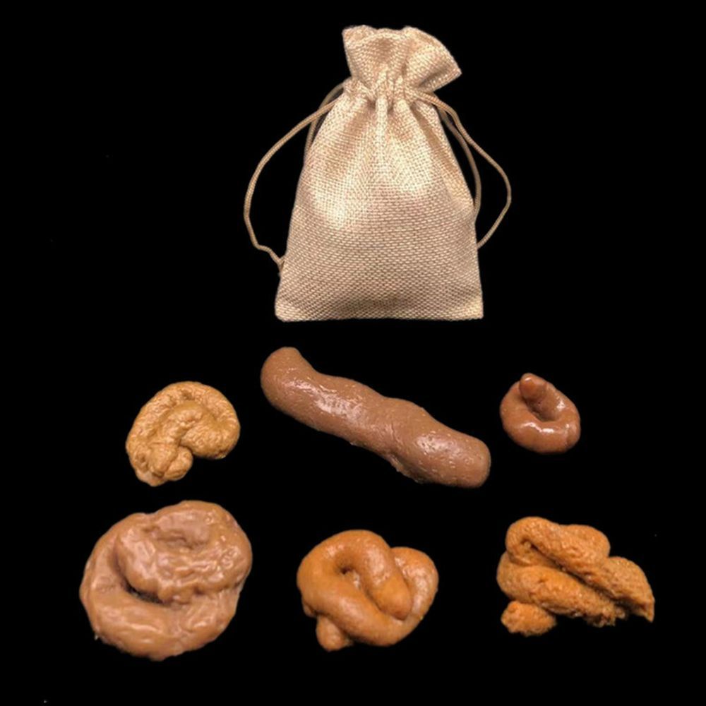 6 Piezas de Gadget Antiestrés  - Fake Poop Gag Gift reseña y precio