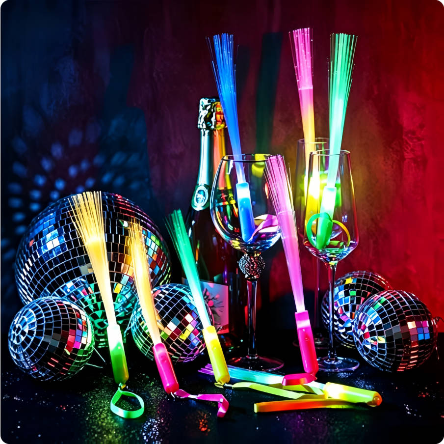 24-200 varitas de fibra óptica - Glow In The Dark Party Glasses reseña y precio